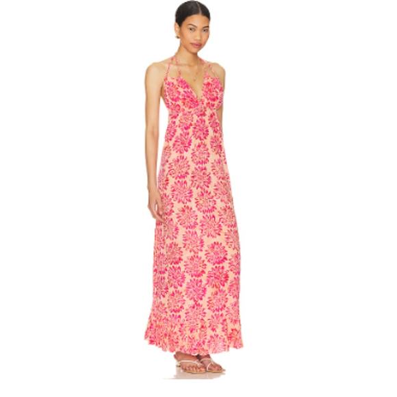 Tiare Hawaii Nanea Daisy Print Maxi Dress Size One Size - Picture 5 of 10